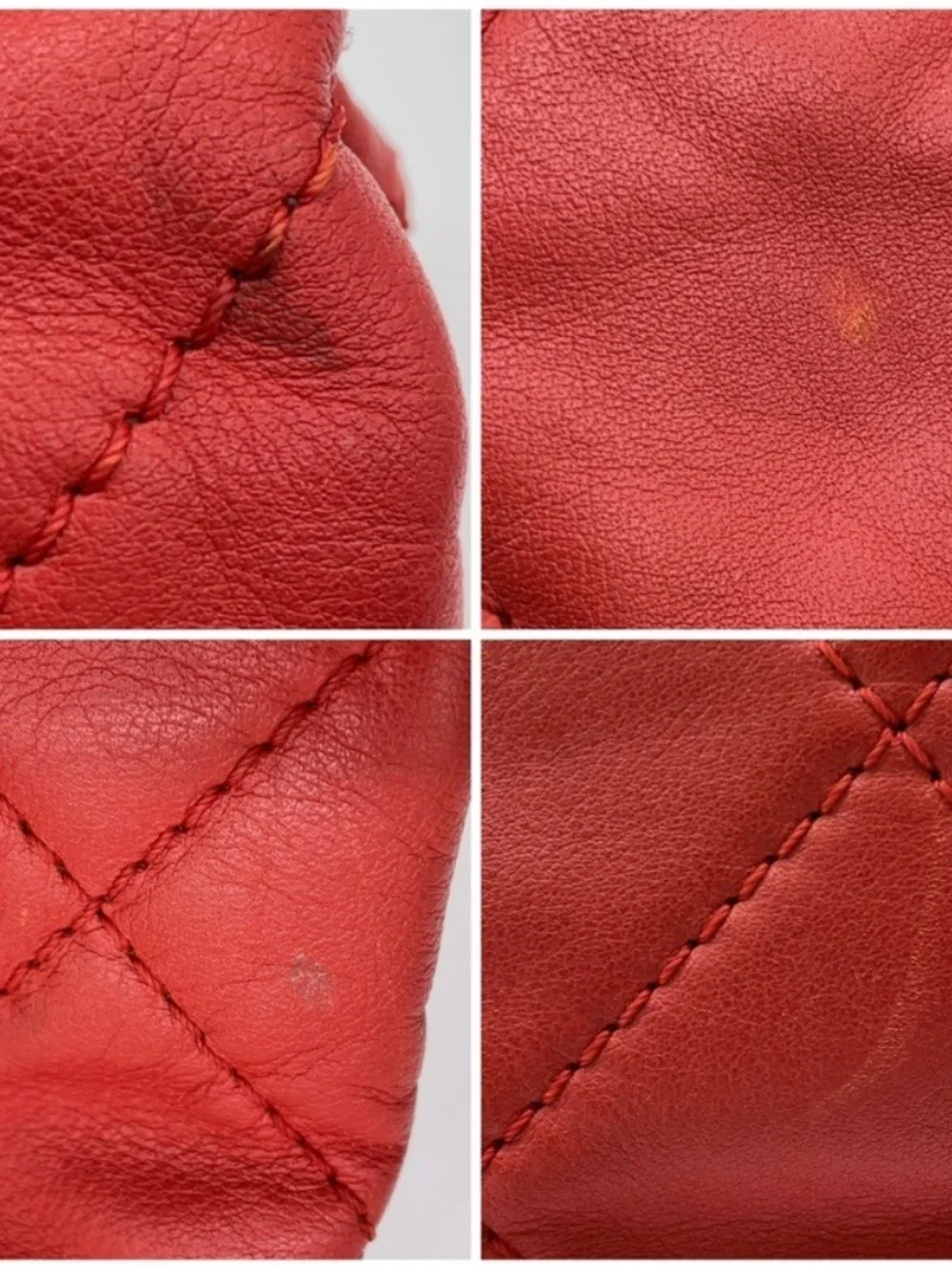 Chanel Coco Red Leather Tote